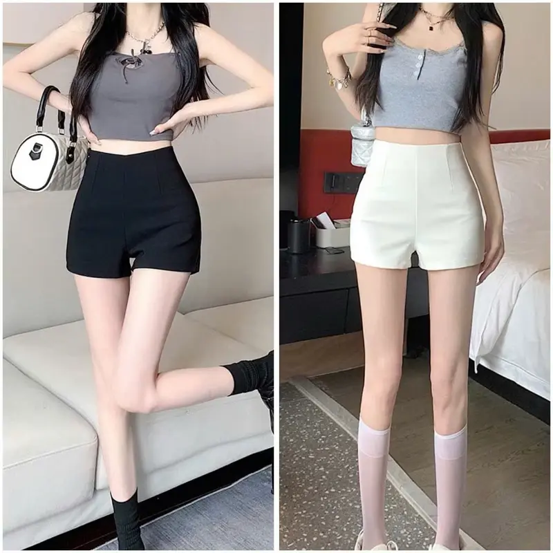 Quần short dance idol kpop nữ lưng cao TA-106 Pants Women Đen 7