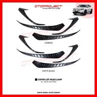 Gambar Otoproject - List Headlamp A.N Hrv 2022 Matte Black | Cover Lampu Depan HRV 2022 - CHROME dari Otoproject Kab. Tangerang 3 Tokopedia
