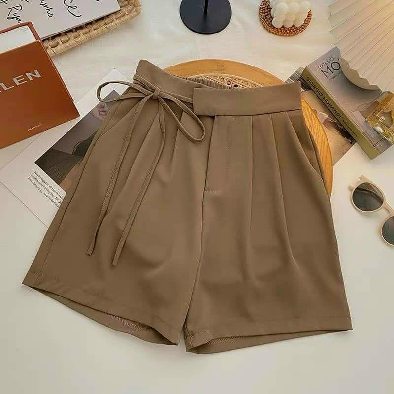  Mã 059 Quần short nữ lưng cao chất vải ruby cạp sau bo chun 