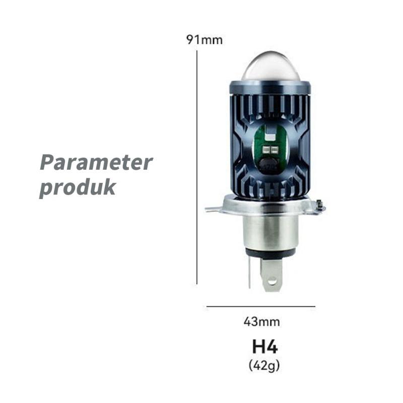 Lampu LED AC DC H4 Laser Gun P15 BHOLAM Depan LED AC DC H4 Laser Senja Beat Vario Scoopy Supra Revo Jupz Vega Blade Mio J Mio Soul DLL Motor Vehicle - Car