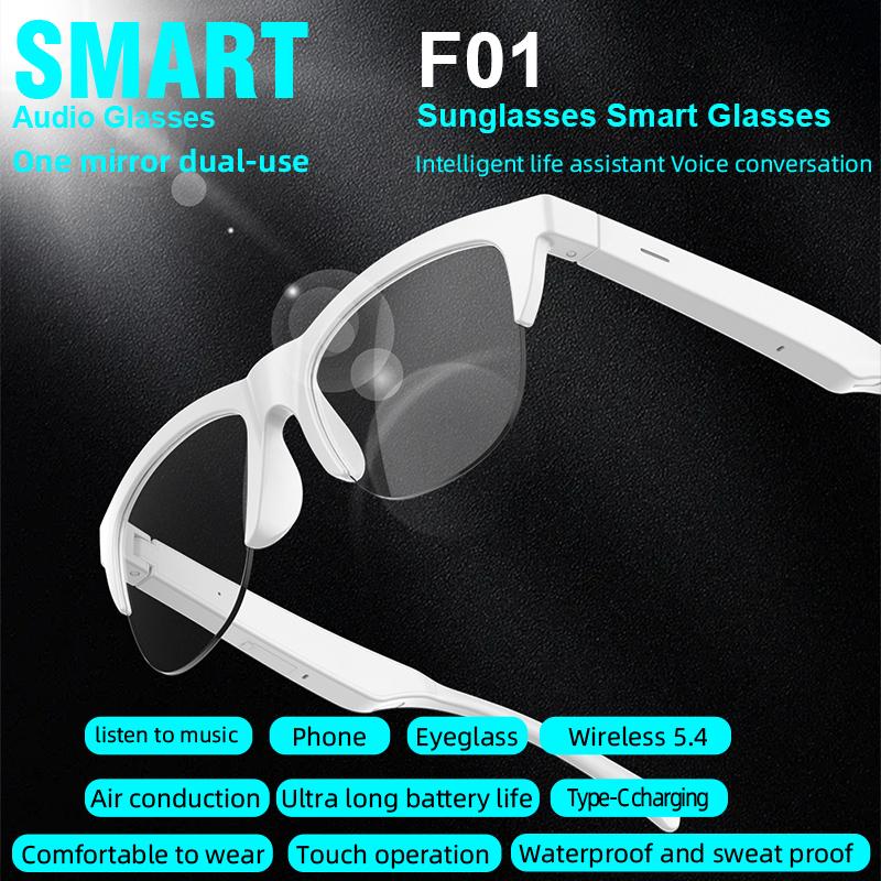 Smart Bluetooth Sunglasses Glasses Call Outdoor Sports Headphones V5.4 HIFI Black Technology Anti-touch UV For Men And Women - Image 4