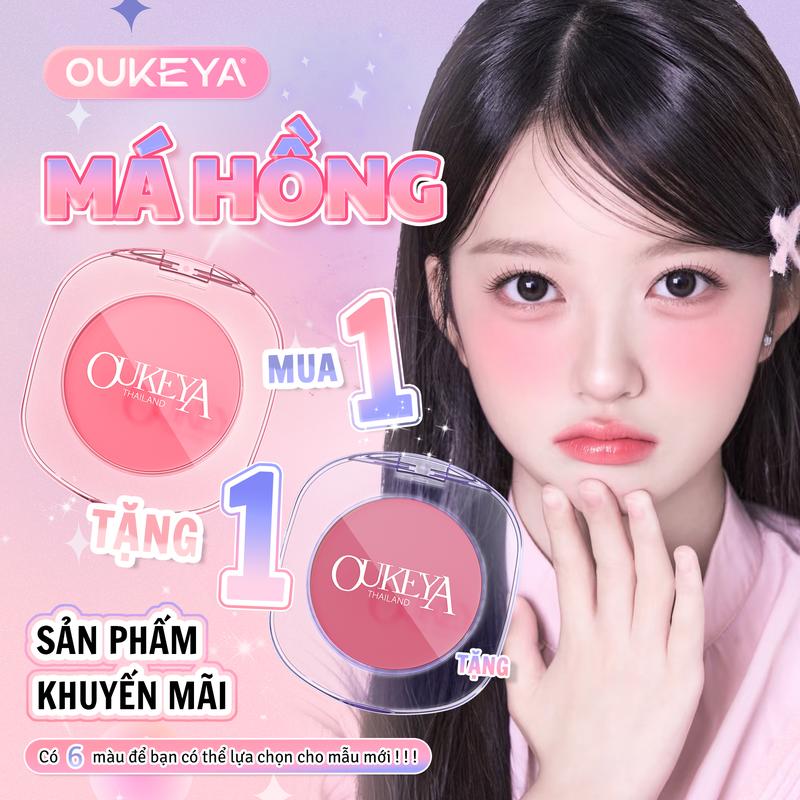 Mua 1 tặng 1 OUKEYA Phấn Má Hồng Giữ Chuẩn Màu Tự Nhiên Và Trẻ Trung Màu Má Thay Đổi Theo Làn Da bảng má patrick ta