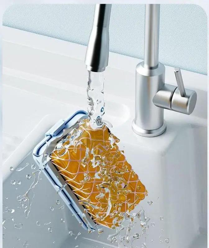 Product Introduction of Hộp Xà Phòng Lưới, Để Làm Sạch Và Bảo Quản Phòng Tắm, Máy Phân Phối Xà Phòng Tạo Bọt, Lưới Đàn Hồi Cao, Đĩa Xà Phòng Tạo Bọt 1