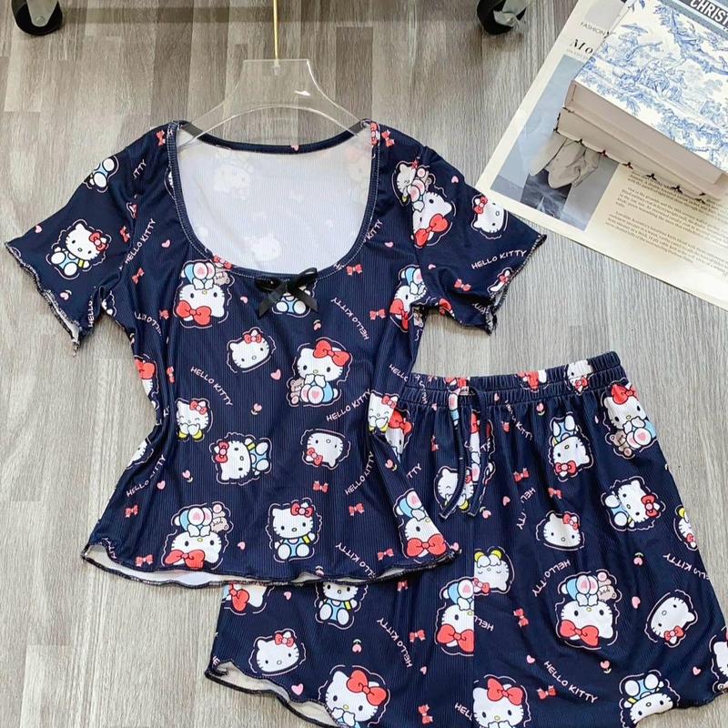 Sét bộ thun đùi hoạt hình dễ thương gân tăm mát mẽ - shopnghi85 7