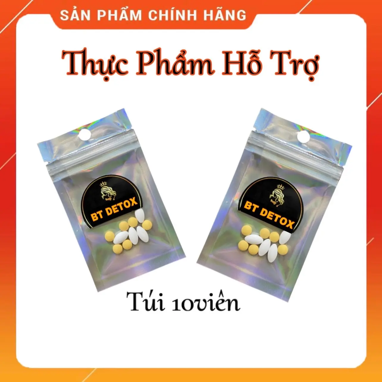 Thực Phẩm Bổ Sung Viên uống BT Detox túi 10viên hỗ trợ Thanh lọc