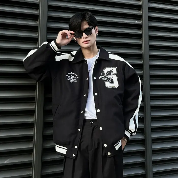 [XẢ KHO] Áo Khoác Varsity NEWSEVEN Mythical Steed Varsity AKVS.399 4