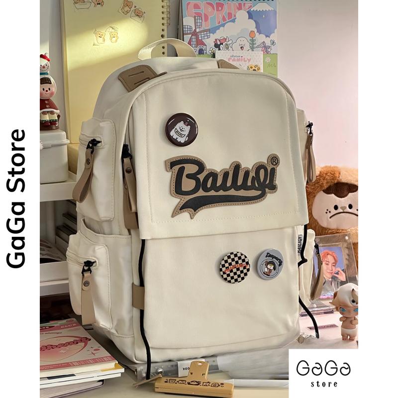 Balo đi học nam nữ thời trang phong cách ulzzang hàn quốc phối màu dày dặn B636 gaga store