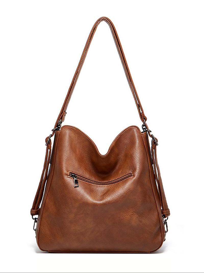 Product Introduction of Women's Fashionable Solid Color Tote Bag & & Shoulder Bag & Wallet Set, Casual Versatile Shoulder Bag Set for Daily Used, Trendy High-quality Daily Commuting Bag, Girl Shopping Bag 8