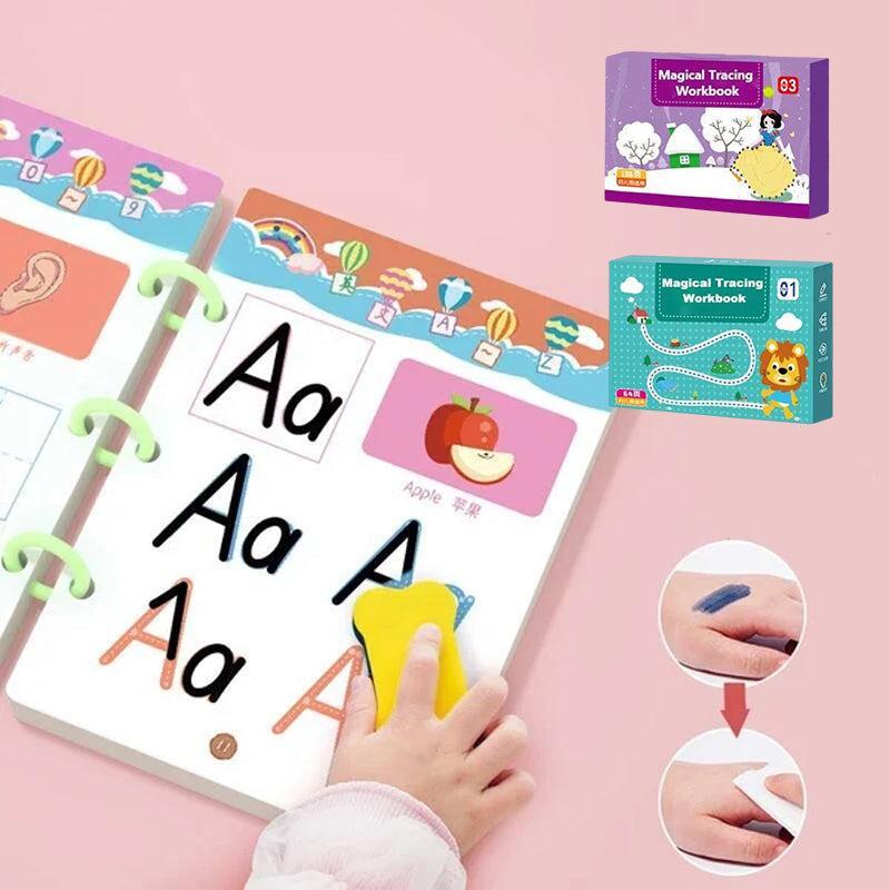 Mainan edukasi CPY Magical Tracing Workbook Set Practice Copybook for Kids - CP-1 - Green Terlaris 1