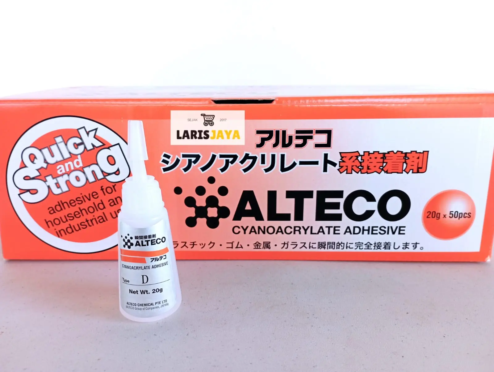 ALTECO D 20 GRAM / INSTANT GLUE / POWER GLUE / LEM SUPER KUAT / LEM TETES / LEM MIKA / LEM AKRILIK - ORIGINAL JAPAN