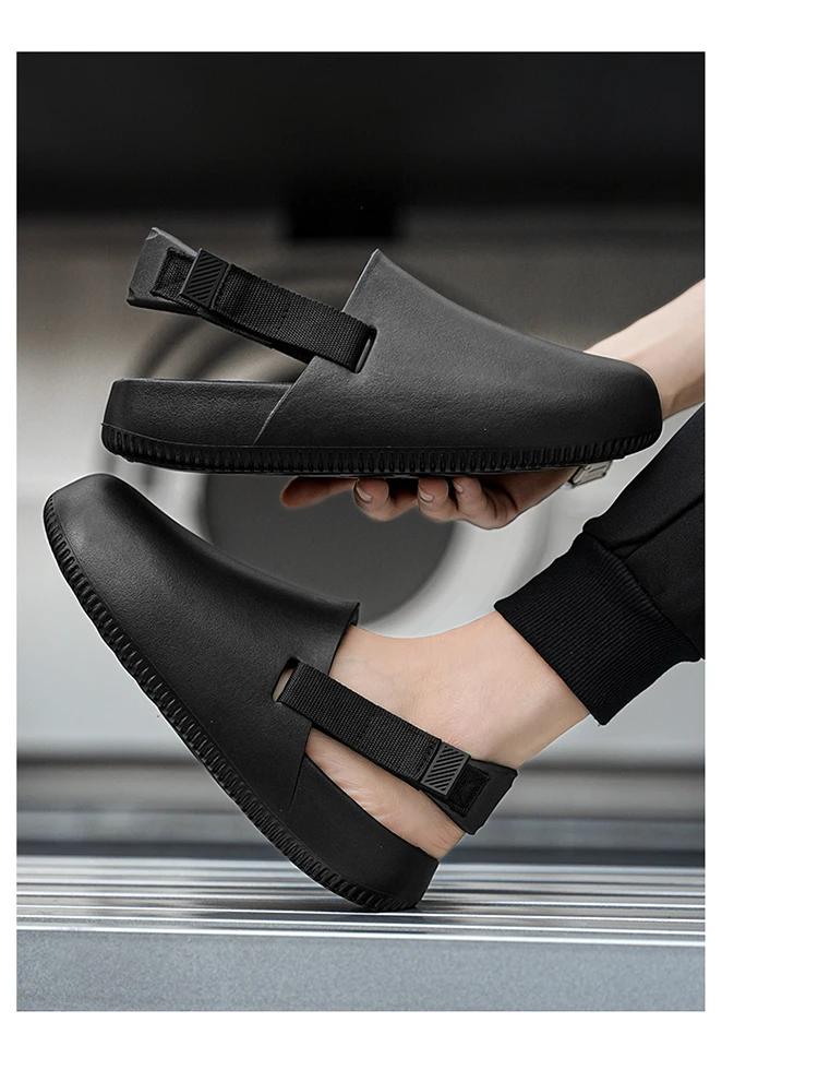 Product Introduction of Summer Men Platform Slippers Casual Outdoor Sandals EVA Slides Flip-Flops Beach Sandals Garden Shoes Comfortable Slippers Male 27