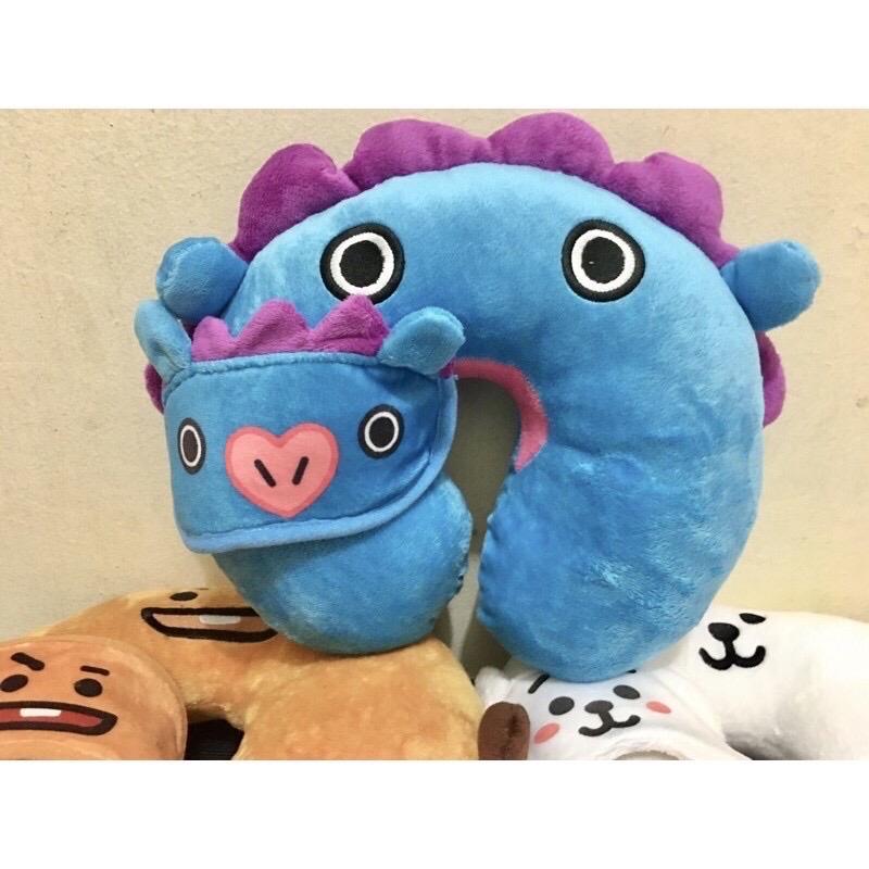 (FREE PENUTUP MATA )Bantal leher bt korea kpop 8karakter Bed Hadiah 5