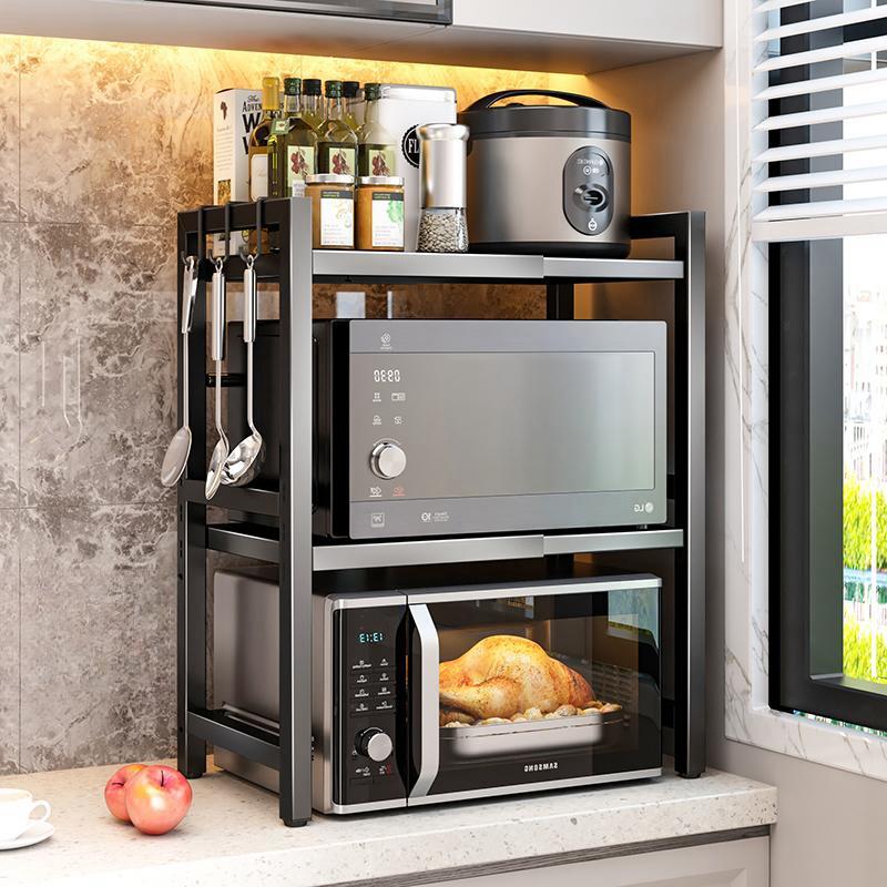 Ukuran yang Dapat Ditarik/Rak penyimpanan Microwave Rak Bumb - Shop ...