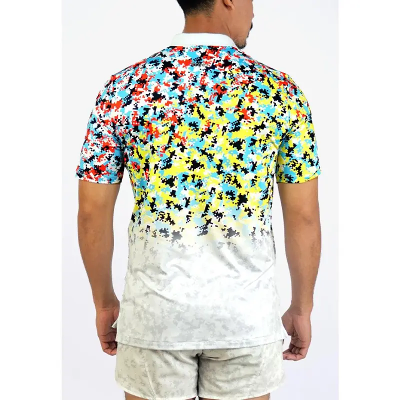 Trijee Polo / Men  / Polo Jersey / Dry Fit / MD Polo M- Multi Dots 3