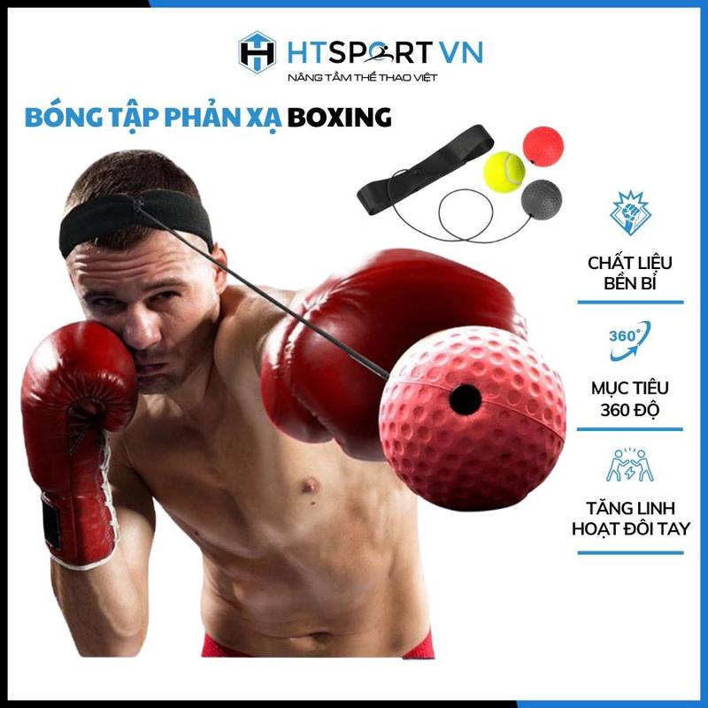 Bóng Tập Phản Xạ Boxing Cao Cấp, Bóng Tập Luyện Tay Đấm Bốc Võ Thuật Đeo Đầu Loại Nhẹ Và Nặng
