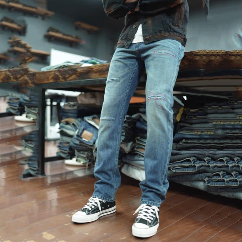 Product Introduction of Quần Jeans Nam JN01. Thiết kế đường phố trẻ trung, chất vải bò co dãn 4 chiều thoải mái khi mặc 7
