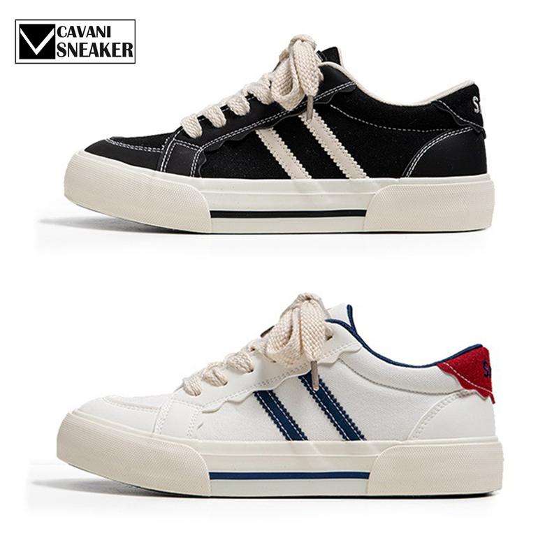 Giày vải canvas cổ thấp, Giày Nam Sneaker Vải Canvas Thoáng Khí Nam 2024, Giày Thể Thao Phong Cách Mới Thời Trang - Shoes, Đế Bằng