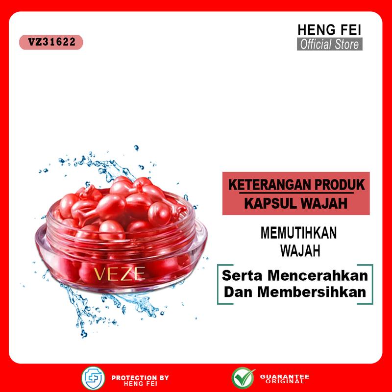 BPOM VeZe 30 Buah Kapsul Wajah Esensi Vitamin E Anti Kerut Pemutih Pelembab Peremajaan Kulit Serum Wajah Kapsul Anti Penuaan - FZ31622 3