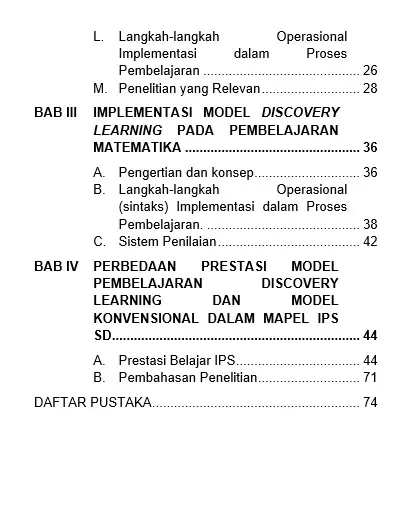 Buku Model Pembelajaran Discovery Learning di Sekolah Dasar 3