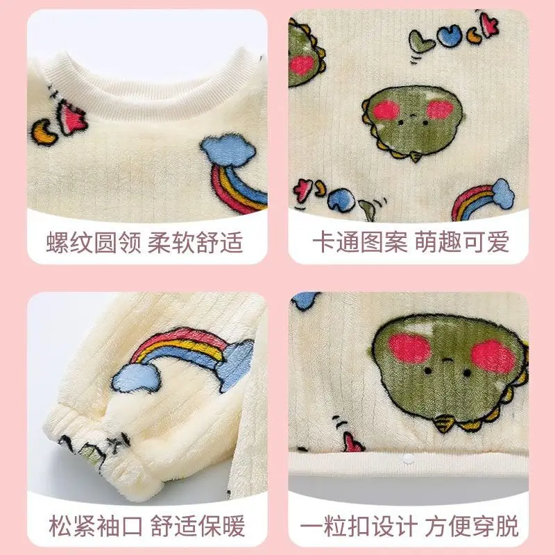 Túi Ngủ Trẻ Em Bé Chất Liệu Lông Cừu San Hô, Thích Hợp Cho Mùa Thu Và Mùa Đông, Chăn Chống Đá Cho Trẻ Em, Lót Lông Cừu vải nỉ, Ấm Áp, Thích Hợp Cho Bé Mặc Nhà, Váy Ngủ, Mùa Đông Nhộng Chũn 3