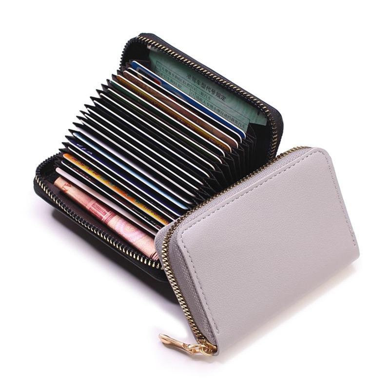 Product Introduction of FreeHummingbird #  PU Function 24 Bits Card Case Business Card Holder Men Women Credit Passport Card Bag ID Passport Card Wallet 29
