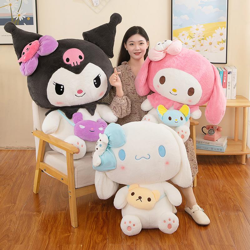 Gấu Bông Búp Bê MeloDy Kuromi Melody Sanrio Cinnamorol Hàng Cao Cấp Lông Xù Mịn Mềm Mại và 100% Gòn Trắng An Toàn Toy Thú Bông Thú Nhồi Bông Đồ Chơi Phát Nhạc gaubong to