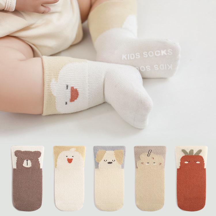 NM1-NM5- Tất vớ cổ cao chống trơn trượt NEMOBABY chất Cotton họa tiết dễ thương giữ ấm mùa thu đông bé gái bé trai