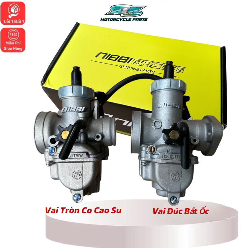 Bình Xăng Con Ga Tròn NIBBI Đủ Size New 2024 Bộ Chế Hoà Khí Phụ Tùng Phụ Kiện