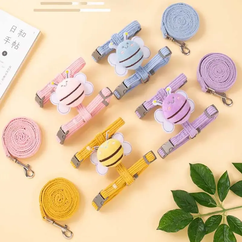 Dây Dắt Mèo Chó Cho Thú Cưng La Pet House Hình Con Chú Ong Đáng Yêu Đi Dạo Yếm Chó Con Poodle Mèo Lớn Nhỏ To Cái Bull 6