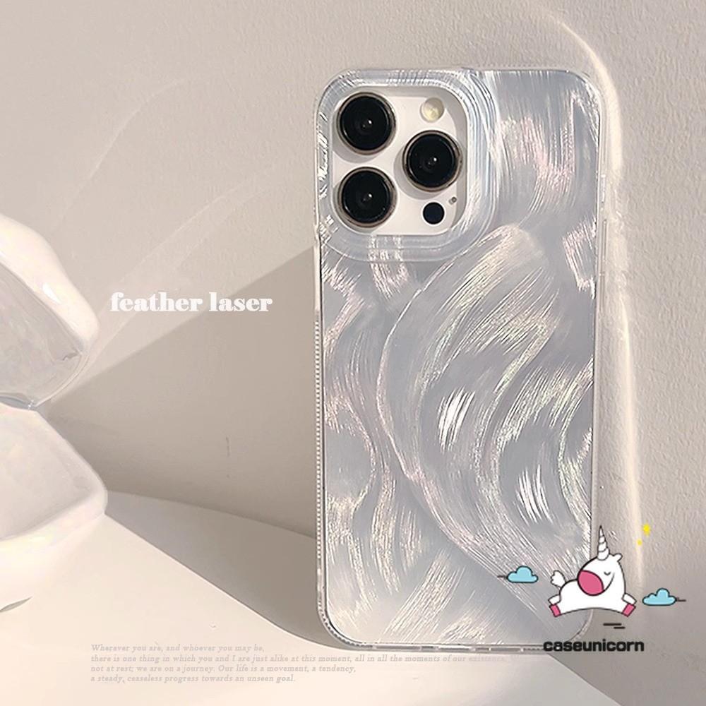 Caseunicorn Casing Hp Untuk Realme Note 60 C63 C61 C51 C53 C12 C65 C67 C51s C55 Note 50 C25s C21 C25 C15 C11 C17 C35 C25Y C21Y C31 C20 C30 11 9i 5i 6i 5 7 C33 5s Narzo N63 N61 Mewah Sederhana Laser Bulu Riak Air Anti Kejutan Soft Case