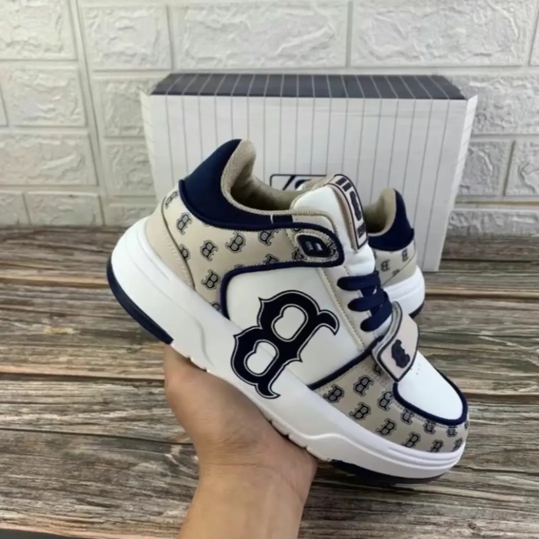[Full box] Giày Thể Thao Nam Nữ Mờ Lờ Bê Chữ B Nâu Full Size 36-44 Sneaker Shoes Đế Bằng giày sneaker độn