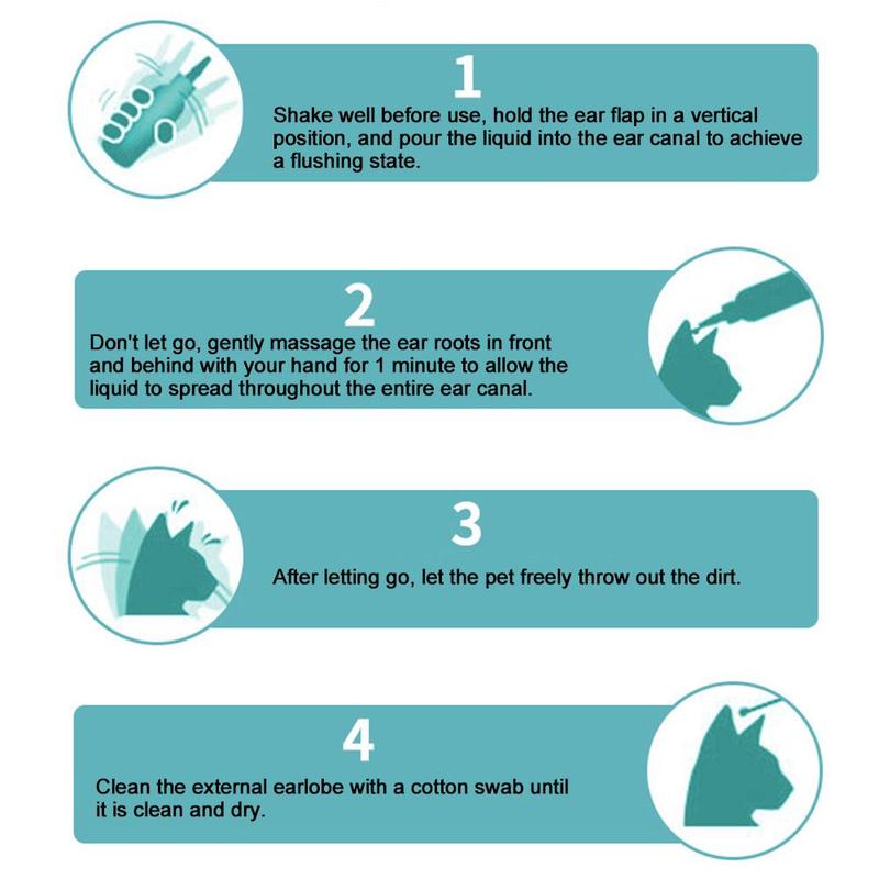 Product Introduction of Ear Cleansing And Soothing Dog Ear Drops, Dog Cleansing Stains, Cat Wash, Tear Odor Eye Drops Q0X1 23