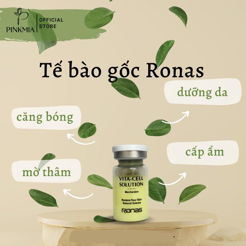 (1 Hộp 10 Lọ) Ronas VÀNG Pinkmia Dưỡng Da, Cấp Ẩm Da - Skincare 2