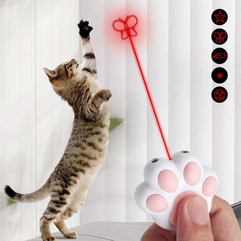 Product Introduction of Pet Cat Toys USB Rechargeable Laser Toy Transform Pattern for Cats Interactive Funny Kitten Training Laser Toy Cat Accessories 23