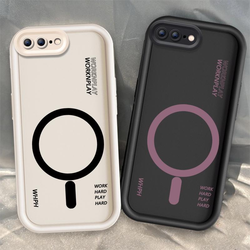 Casing For iPhone 7 PLUS iPhone 8 PLUS Magnetic Silicone Cover Shockproof TPU…