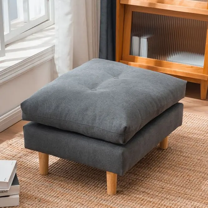 Nordic Comfortable Leg Rest Sofa Stool Sturdy Chair Soft Bench Shoe Changing Stool