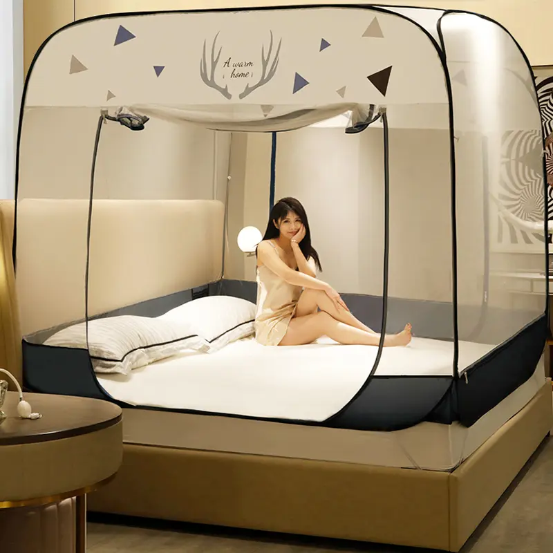 Ready To Ship Mosquito Net 5 Foot Mosquito Net Adult Cover Three Door Tent Net Insect-proof Portable Bed Cover Mosquito Net Cover Wire Net