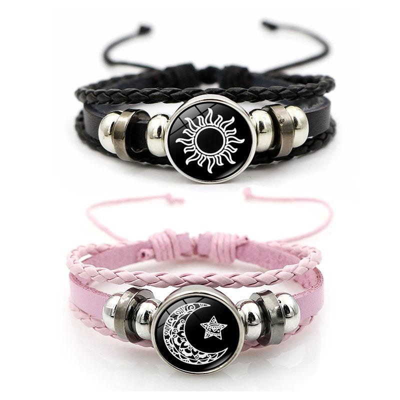 Leather Bracelet, Sun and Moon Lovers, Vintage Punk Style, Multi-Layer Beaded Woven Bracelet, Couple Gift Bangles Jewelry, LDR Touch Light Vibrating Bracelet, Totwoo LDR Bracelet matching - TikTok Shop Philippines Leather Bracelet, Sun and Moon Lovers, Vintage Punk Style, Multi-Layer Beaded Woven Bracelet, Couple Gift Bangles Jewelry, LDR Touch Light Vibrating Bracelet, Totwoo LDR Bracelet matching - TikTok Shop Philippines