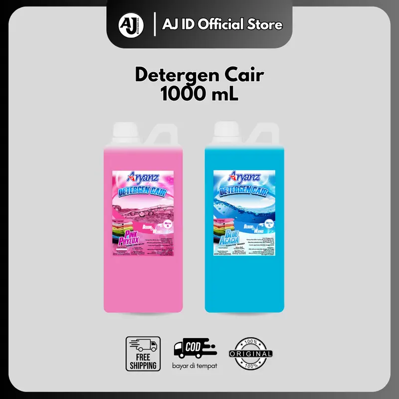 ARYANZ Liquid Detergent / Detergen Cair Laundry Wangi Tahan Lama 1 Liter 1