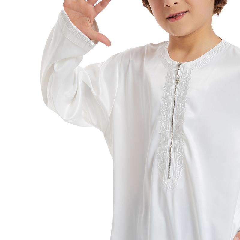 Product Introduction of Middle East Dubai Southeast Asia Children's Robe Children's Boys Robe Spot New Th880 Comfortable Hot Sale 10