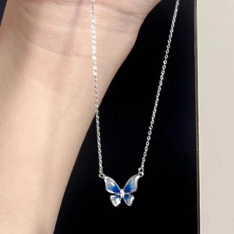 Product Introduction of Vòng Cổ Mặt Dây Chuyền Hình Bướm, Thời Trang Hàn Quốc, Tinh Tế Và Ngọt Ngào, Cao Cấp, Đầy Màu Sắc, Dành Cho Phụ Nữ, Đồ Trang Sức Chain Jewelry day  chuyen dây  chuyền 8