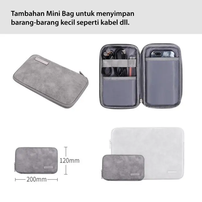 Sleeve For HUAWEI MatePad 12 X 12X 2024 WiFi Papermatte 12 Inch Tas Tablet Leather Bag Sleeve Soft Case Handbag Premium Tas Jinjing Waterproof BONUS Pouch 3