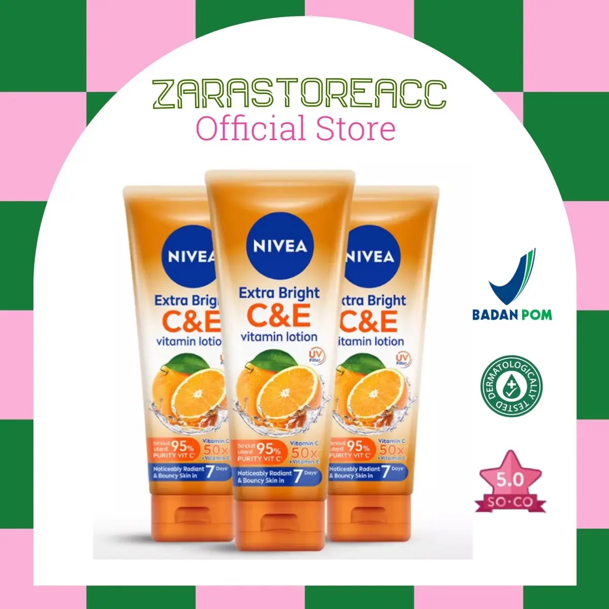 Nivea extra bright C&E Vitamin body lotion 180ML