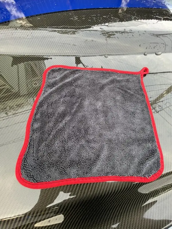 Combo 5 khăn lau xe máy , ô tô size 40x40 viền đỏ mẫu mới Phụ Kiện 4