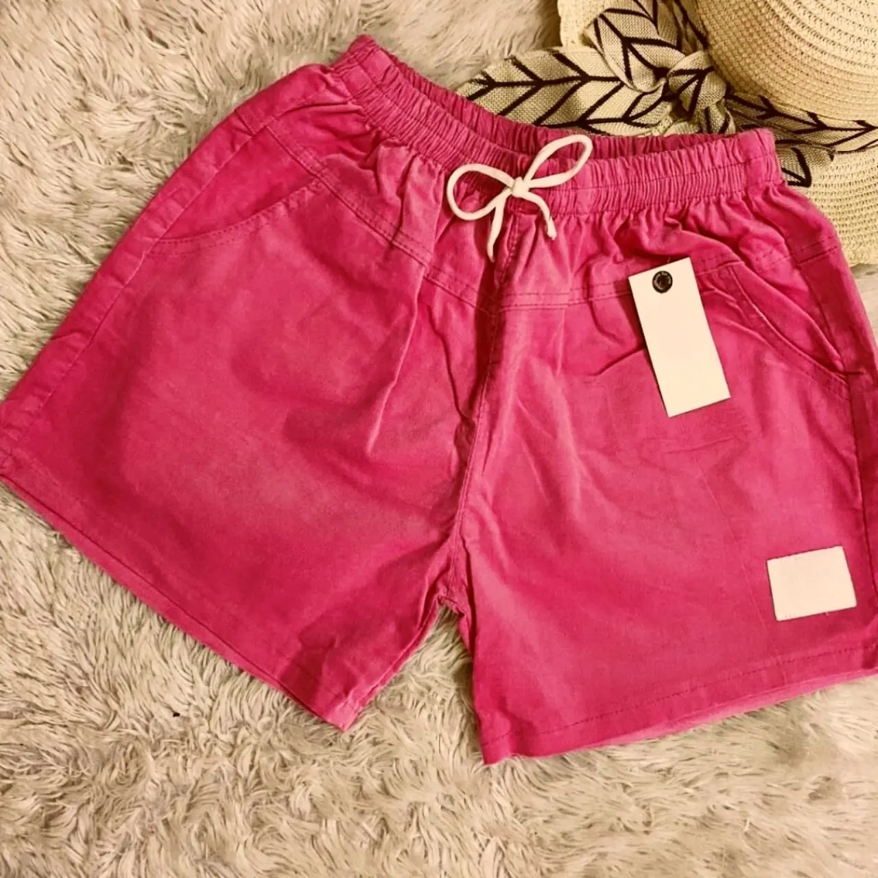 Quần Đùi Kaki Nữ Lưng Thun 40-65kg Có Túi