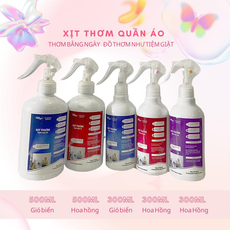 xịt thơm quần áo bí quyết tiệm giặt ủi - 300ml, 500ml