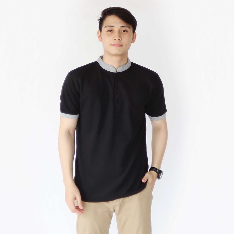 Sc - Kaos Polo Pria Dewasa Seragam Kaos Polos Kerah Shanghai Lengan Pendek - Panjang Atasan Dewasa 4
