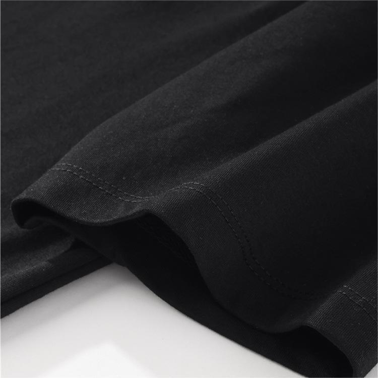 【Kaos Distro Pria】 Baju Kaos pria Yzef MC Kaos Hitam Geometris volo-cm /Baju Kaos Branded/Mirror Men's and women's t-shirts Pakaian Berkualitas kaos  Dasar Pria Kaos Santai Kaos Motif Nyaman Wanita Variasi Pendek Atasan Putih 6