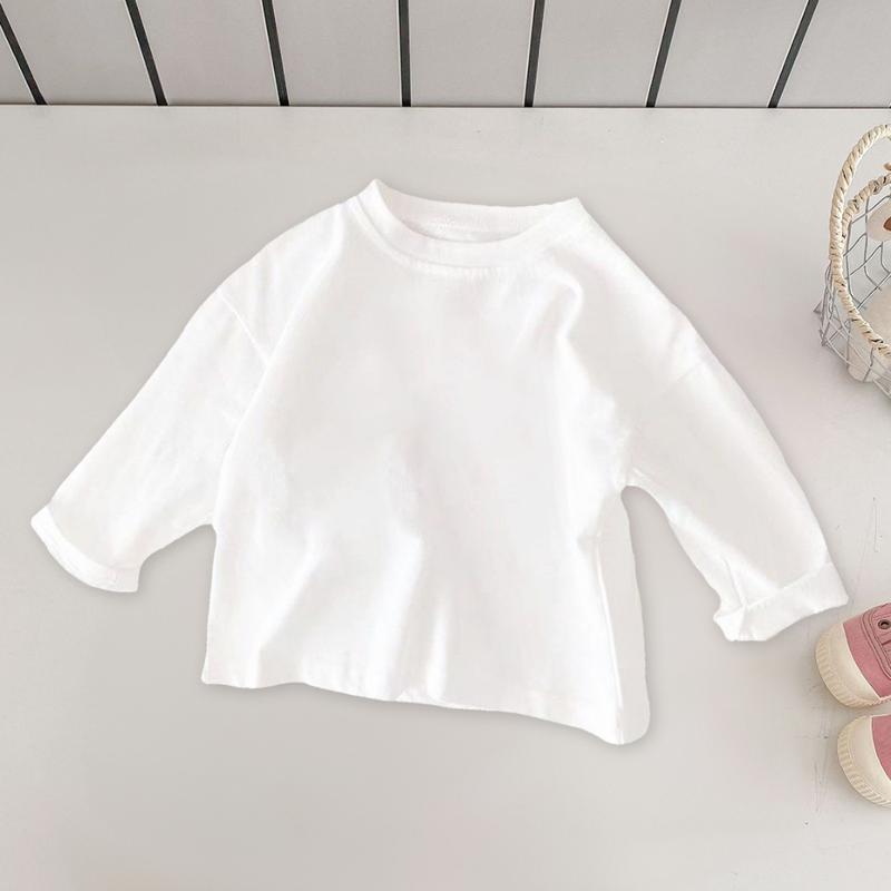 Áo thun dài tay trơn bé trai, bé gái Elio từ 7kg đến 22kg ADKB TRƠN