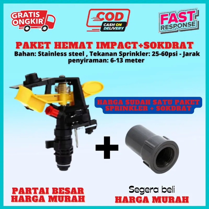 KINCIR AIR 1502 ( SPRINKLER / SPRINKLE / IMPACT SPRINKLER 1/2" / MODEL TEMBAK ) Vitrias 0